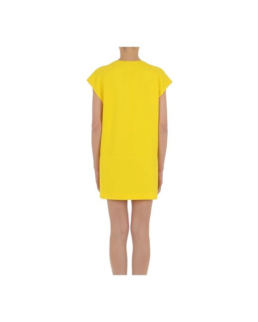 Moschino Yellow Short Dresses