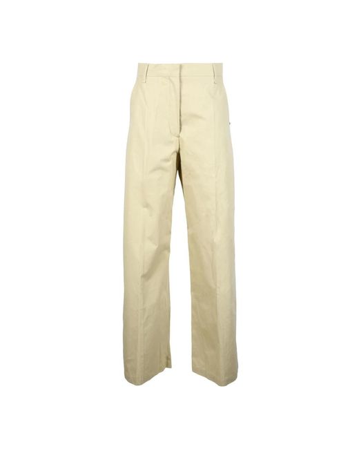 Sportmax Yellow Wide Trousers