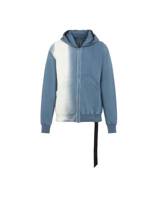Zip-Throughs di Rick Owens in Blue da Uomo