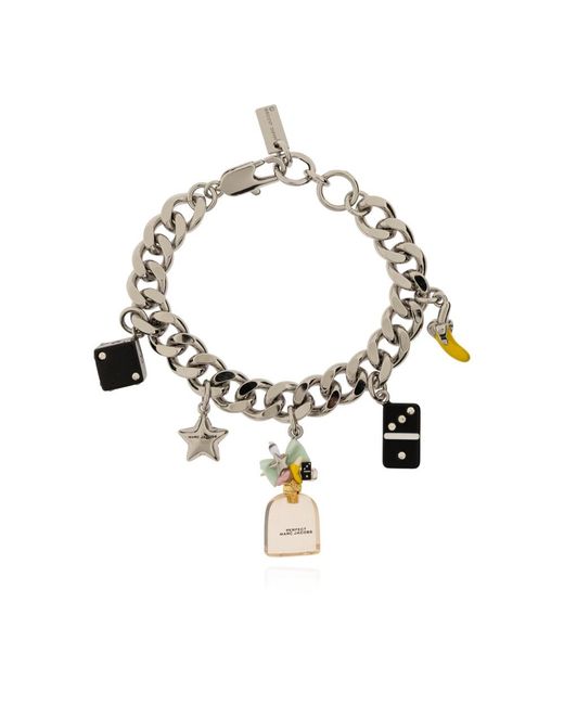 Marc Jacobs Accessoires ,Grijs ,Messing Armband in het Metallic