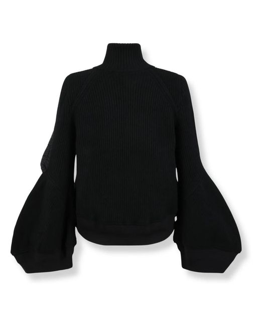 Sacai Black Bomber Jackets