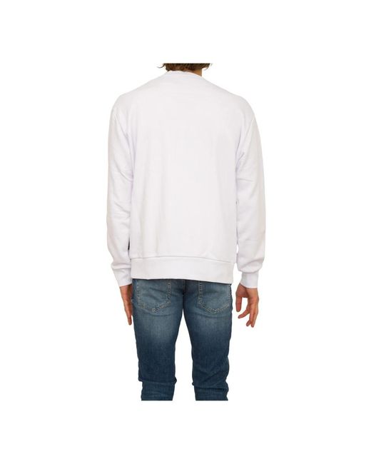 Philipp Plein Langarm weißer sweatshirt in Blue für Herren