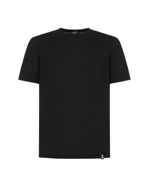 Drumohr Klassische t-shirt kollektion in Black für Herren