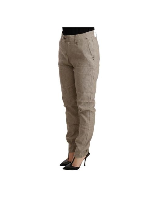 CYCLE Gray Slim-Fit Trousers