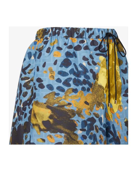 Fendi Blue Short Shorts
