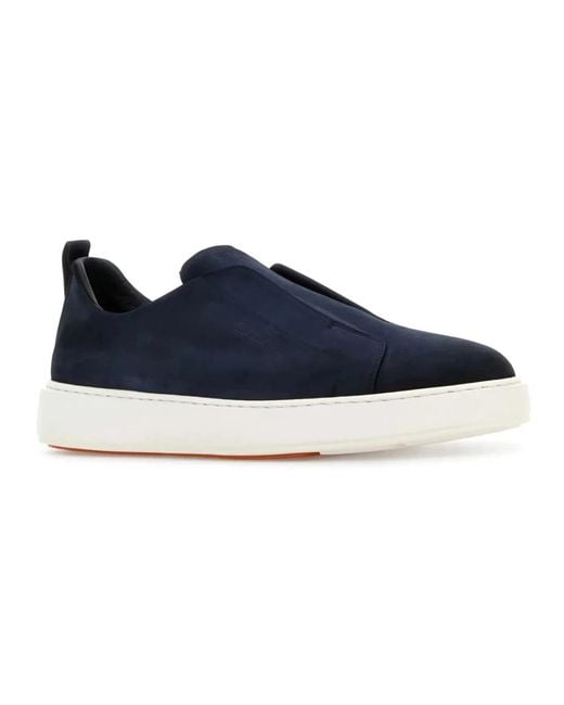 Santoni Blue Sneakers for men