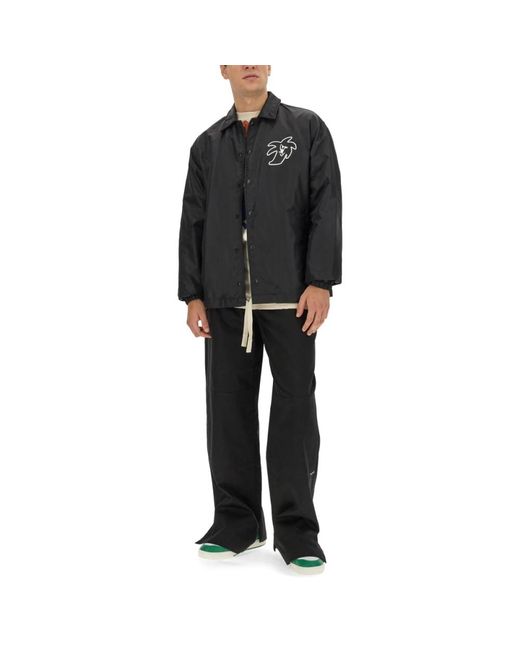 Palm Angels Gerade baumwoll-chinohose in Black für Herren