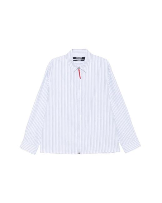 Jacquemus Gestreepte Blouse in het White voor heren