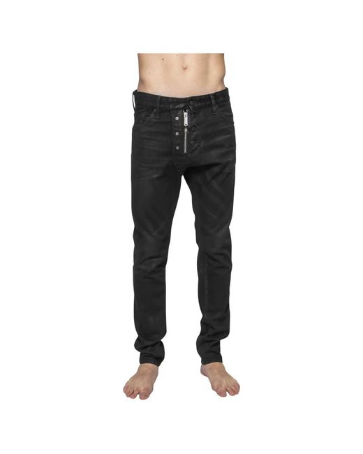 DSquared² Black Slim Fit Jeans for men