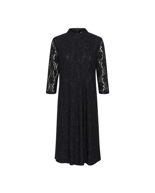 Cream Black Midi Dresses