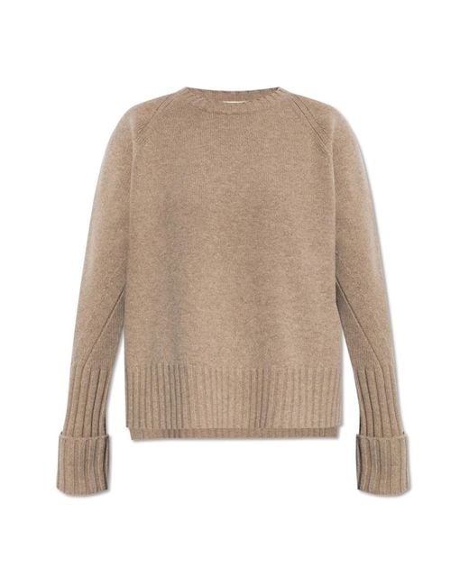 Tory Burch Natural Round-Neck Knitwear