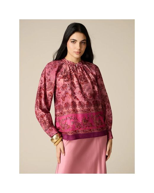 Blouses Oltre de color Pink