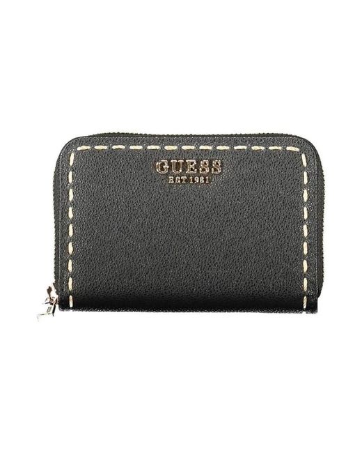 Guess Black Stilvolle Brieftasche Mit Mehreren Kartenfächern