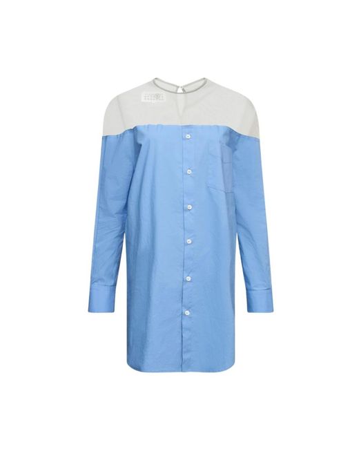MM6 by Maison Margiela Blue Tunics