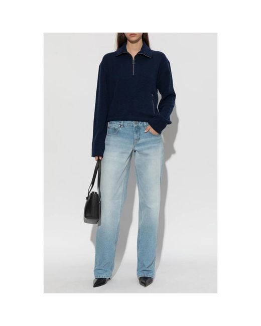 V-Neck Knitwear Victoria Beckham en coloris Blue