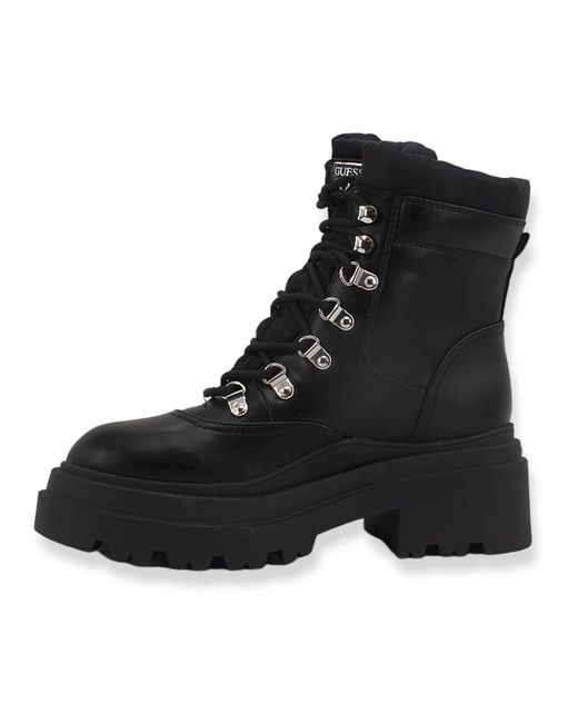 Guess Black Schnürstiefel