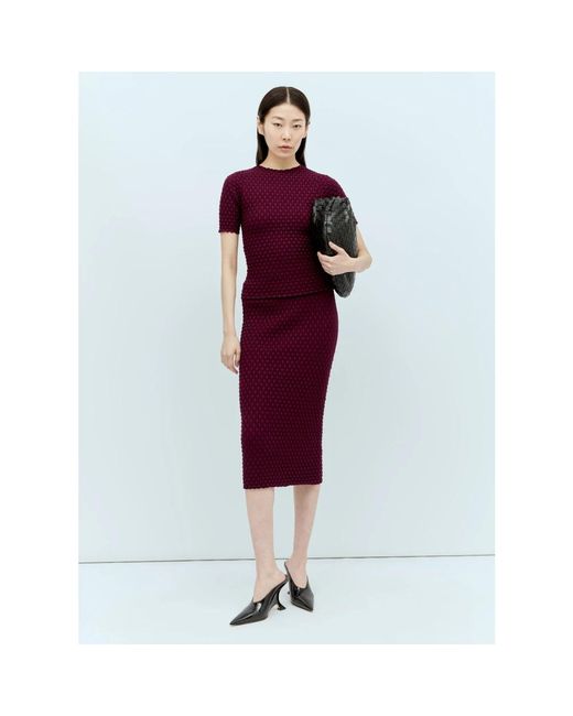 Dries Van Noten Red Midi Skirts