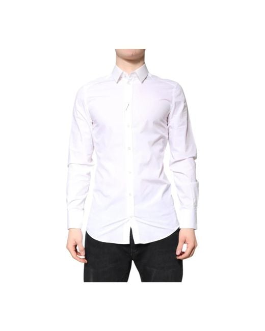 Formal Shirts di Dolce & Gabbana in White da Uomo