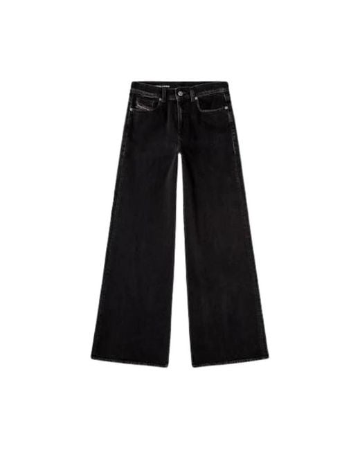 DIESEL Black Wide Jeans