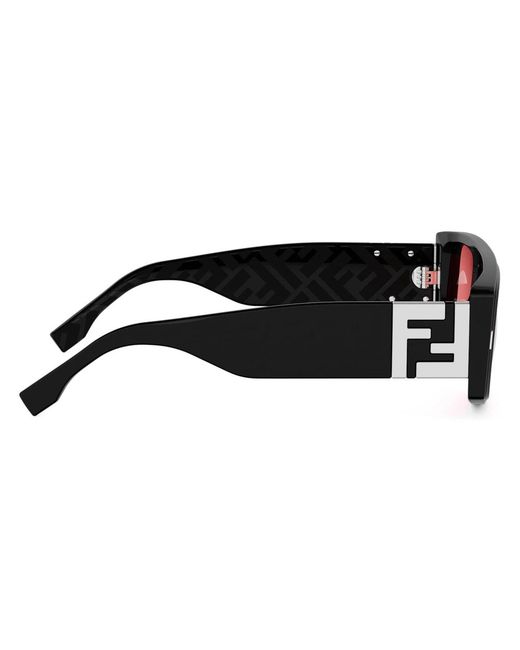 Fendi Ff Squared Zonnebril in het Black