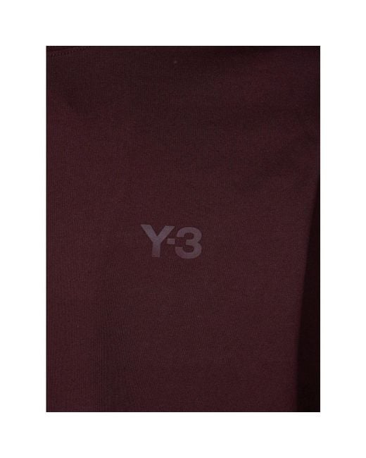 Y-3 Purple Long Sleeve T-Shirts for men