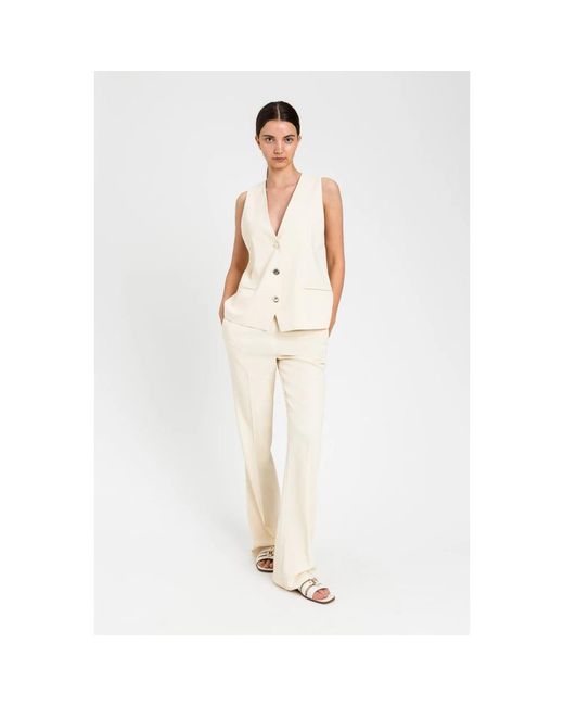 Twinset Natural Wide Trousers