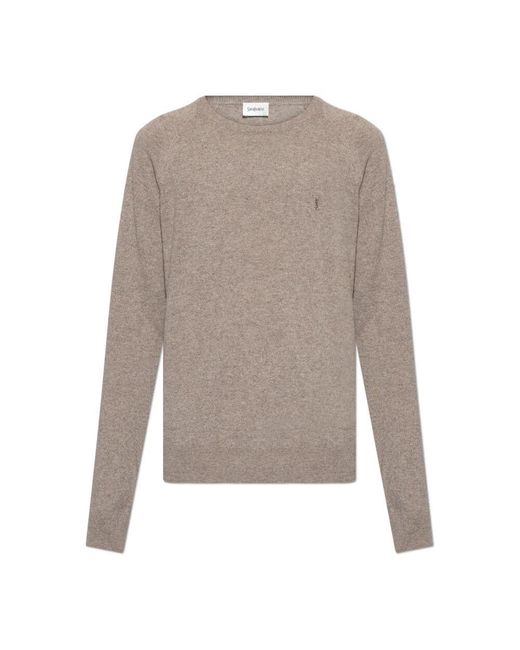 Saint Laurent Kaschmirpullover in Gray für Herren