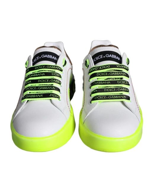 Dolce & Gabbana Yellow Sneakers