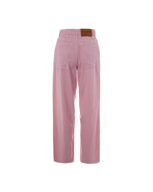 Marni Purple Loose-Fit Jeans