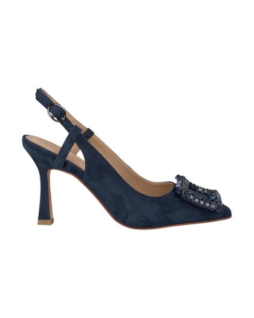 Alma En Pena. Blue Brosche Absatzschuh