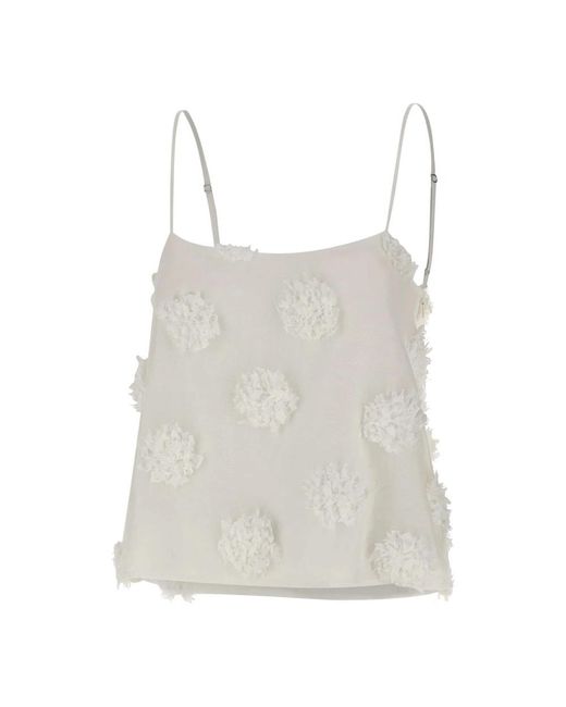 Birgitte Herskind Tops ,Wit ,Polyester Frida Top in het Gray