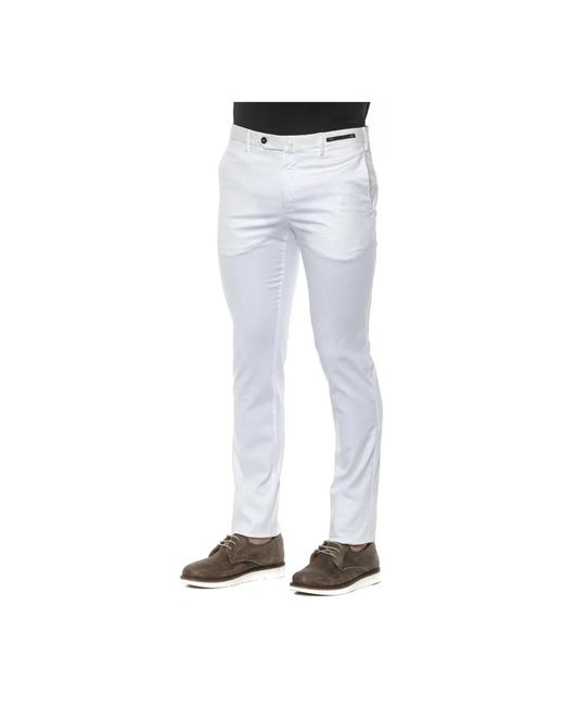 PT Torino Super slim hose mit knopf- und reißverschluss in Blue für Herren