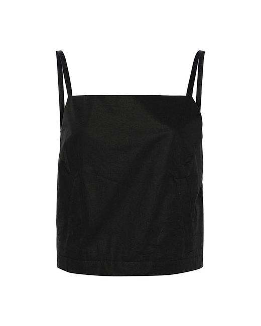 Sportmax Black Sleeveless Tops