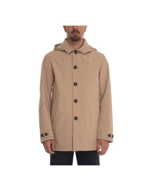 Save The Duck Natural Single-Breasted Coats for men