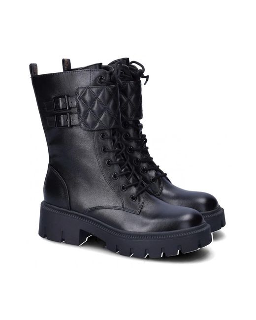 Guess Blue Lace-Up Boots