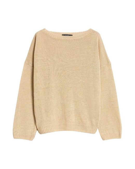 Weekend by Maxmara Natural Leichter leinenstrickpullover