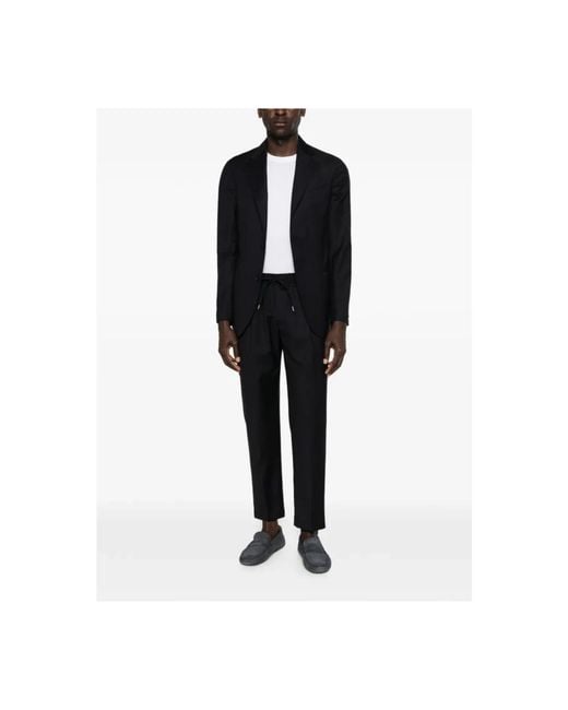 BRIGLIA Black Single Breasted Suits for men
