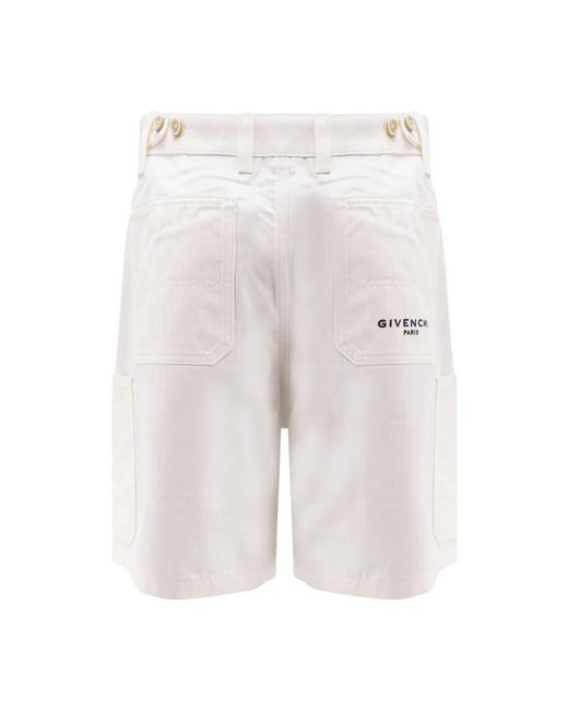 Givenchy Gray Casual Shorts for men