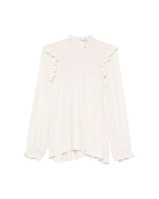 Forte_forte Overhemden ,Wit ,Blouses in het White