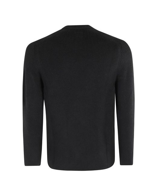 Round-Neck Knitwear C P Company de hombre de color Black