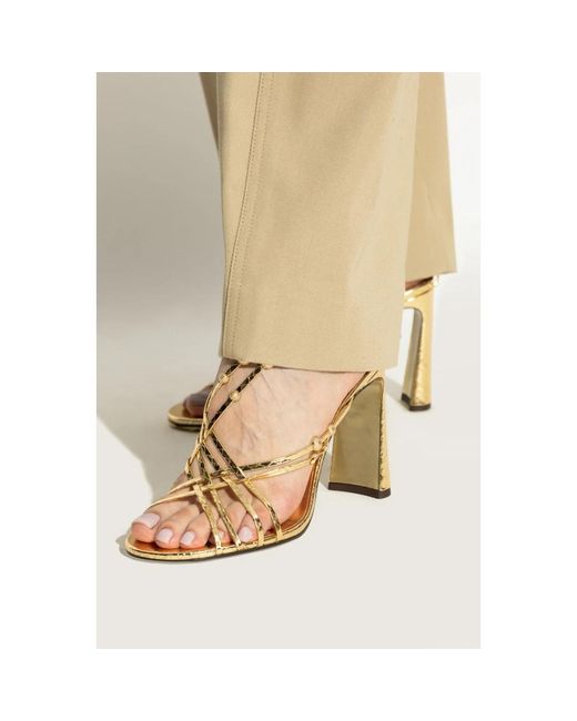 Jimmy Choo Metallic High Heel Sandals