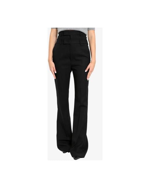 Sportmax Black Wide Trousers