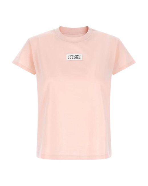 MM6 by Maison Margiela Pink T-Shirts