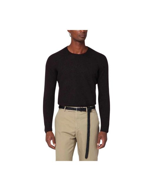 Drumohr Black Round-Neck Knitwear for men