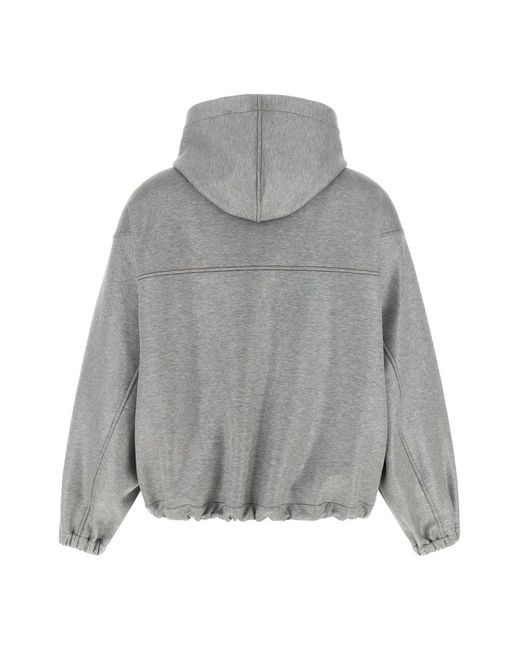 Brunello Cucinelli Gray Zip-Throughs