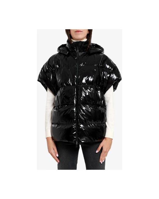 Herno Jassen ,Zwart ,Zwart Iridescent Donsjack in het Black
