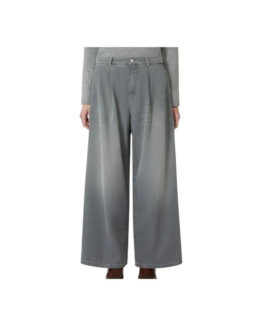 Max Mara Gray Wide Jeans