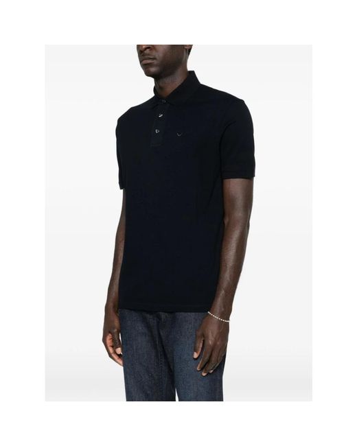 Emporio Armani Black Polo Shirts for men