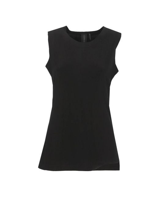 Norma Kamali Black Sleeveless Tops