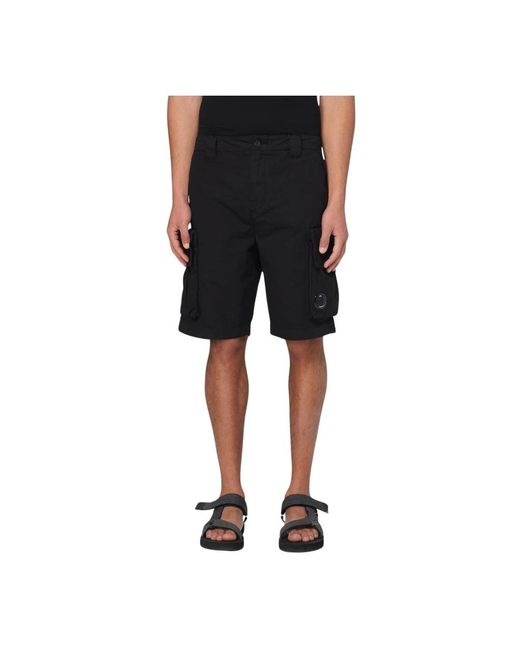 Casual Shorts di C P Company in Black da Uomo